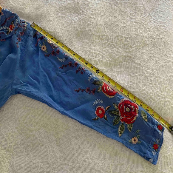 Johnny Was Long Sleeve Sz L Shirt - Picture 5 of 5